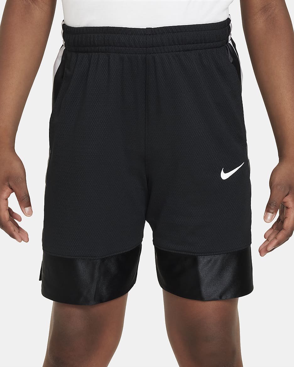 Nike Dri FIT Elite 23 Big Kids Boys Basketball Shorts Extended Size